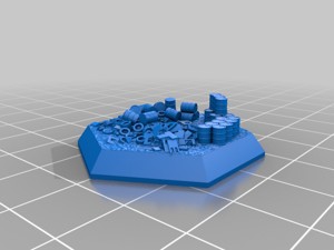Hex Base - Urban Rubble Set