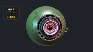 Reconnaissance Sphere Drone PBR LODs