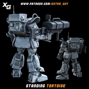 VOTOMS STANDING TORTOISE 3D PRINTABLE 100MM
