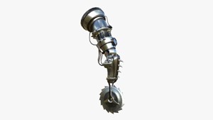 Robotic Arm A08 Aluminum - Character Design SciFi