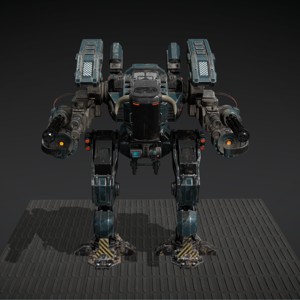 COMBAT ROBOT - FUTURISTIC BATTLE-READY 3D MODEL
