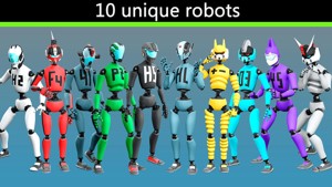 10 unique robots