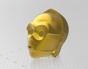 STAR WARS C-3PO HELMET HEAD