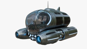 Tourist Submersible with Bubble-Shaped Cockpit