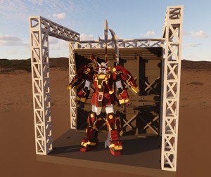 Musha Gundam Figurine With Stand