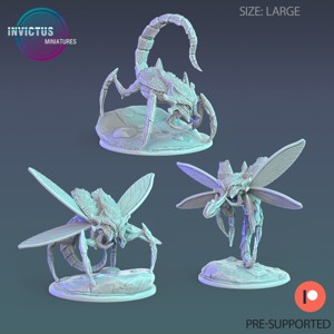 JUNGLE WASP SET ‧ SCI-FI MINIATURE ‧ WARGAME MINIATURES ‧ TABLETOP 3D MODEL ‧ RPG MINIATURE ‧ CYBERPUNK CONSTRUCT ‧ STEAMPUNK WAR MACHINE ‧ STL FILE