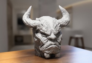 Robot deamon Headphone Stand Cyborg Headset Stand