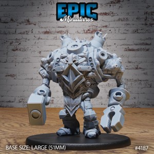 STONE DWARF CONSTRUCT ‧ DND MINIATURE ‧ TABLETOP MINIATURES ‧ GAMING MONSTER ‧ 3D MODEL ‧ RPG ‧ DNDMINIS ‧ STL FILE