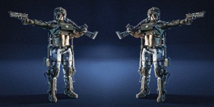 Hot sci-fi soldier