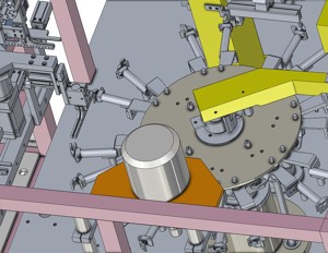 industrial 3D model Bag vacuum packaging machine