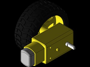 Yellow smart Robot Wheel ...