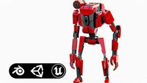 COMBAT DROID K-25 Rigged for Unreal Engine - Unity - MIXAMO 