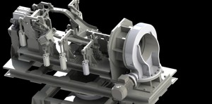 industrial 3D model 2 axis welding jig