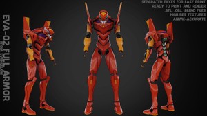 Evangelion EVA-02 Full Armor for Cosplay