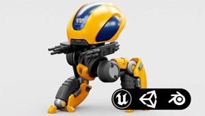 MILITARY BOT M-3000 Rigged for Unreal Engine - Unity - MIXAMO 