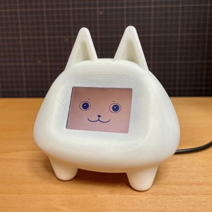 White Dog with built-in M5Stack