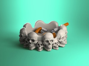 SKULL ASHTRAY BIOMECHANICAL SKULL ASHTRAY ROBOT ASHTRAY A05 (1)