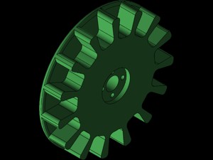 Toothed sprocket for Rubb...