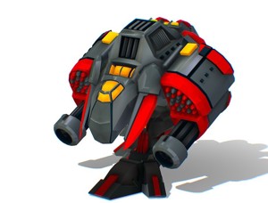 Animated Heavy Combat Robot