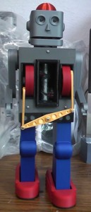 Self-reversing screw drive for walking robot.