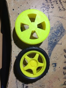 Wheel for Geared Motor 3-12VDC 2 Flats Shaft