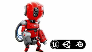 INDUSTRIAL BOT V-2  Rigged for Unreal Engine - Unity - MIXAMO 