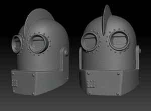 Iron Giant Military  Head 3D Print Model