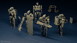 Humanoid robot Articulated