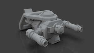 Sci-Fi Drone - 5 - Untextured