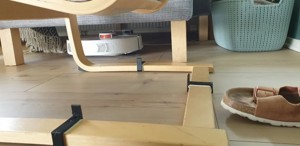 Ikea POÄNG robot vacuum stopper