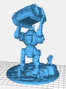 ROBOT "CHUCKING" DIORAMA