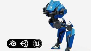 CYCLE WALKER DROID Rigged for Unreal Engine - Unity - MIXAMO 