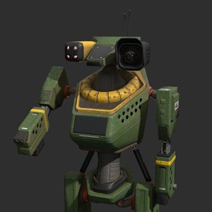 Juggernaut Humanoid Robot - Game Ready Low-poly - Animated