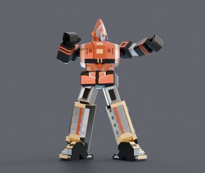 Super Sentai Goggle V Robo Statue Fan Art