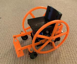 Model Wheelchair Robot With Pico Controller on Stripboard