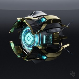Destiny inspired ghost shell companion drone
