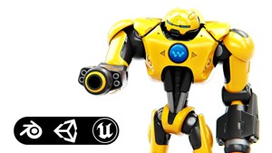 GUARD DROID X-5000 Rigged for Unreal Engine - Unity - MIXAMO 