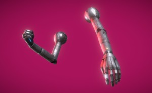 Separate Robot Arms I - optimized for VR - rigged - 4k - 8k