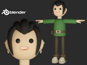 Cute character boy