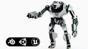 COMBAT DROID PANDA  Rigged for Unreal Engine - Unity - MIXAMO