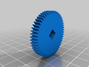 neato D7 connected wheel and drive gear