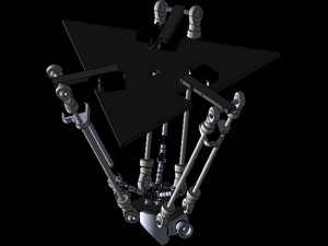 Robot Delta 6 grados de l...