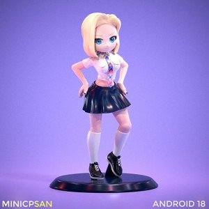 Android 18 in Uniform - Dragon Ball Anime Figure
