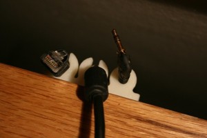 DESK CORD HOLDER