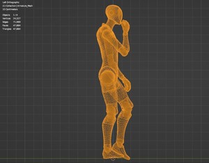 Moonwalk Animated 3D Model