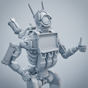 Pathfinder Chappie fan art gameready industrial Model TX 300-01