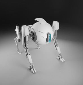 Robot dog 3D model 