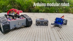 Arduino bluetooth controlled modular robot