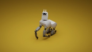 A quadruped robot with simple style