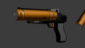 Sci-fi flare gun for games